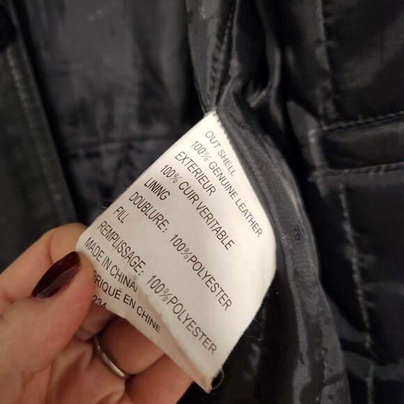 Vintage Mantles unisex leather jacket, winter coat, excellent condition, M-XL - Picture 7 of 9